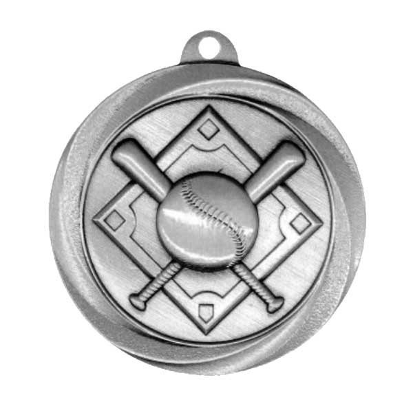 Médaille Baseball Argent 2" - MSL1002S