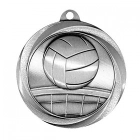 Silver Volleyball Medal 2" - MSL1017S