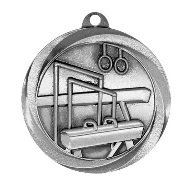 Silver Gymnastics Medal 2" - MSL1025S