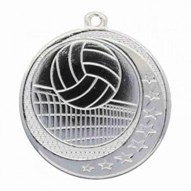Silver Volleyball Medal 2" - MSQ17S