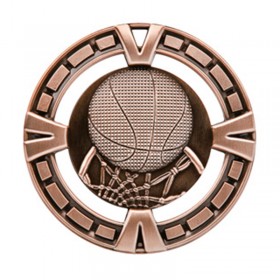 Bronze Basketball Medal 2.5" - MSP403Z