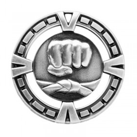 Silver Martial Arts Medal 2.5" - MSP411S