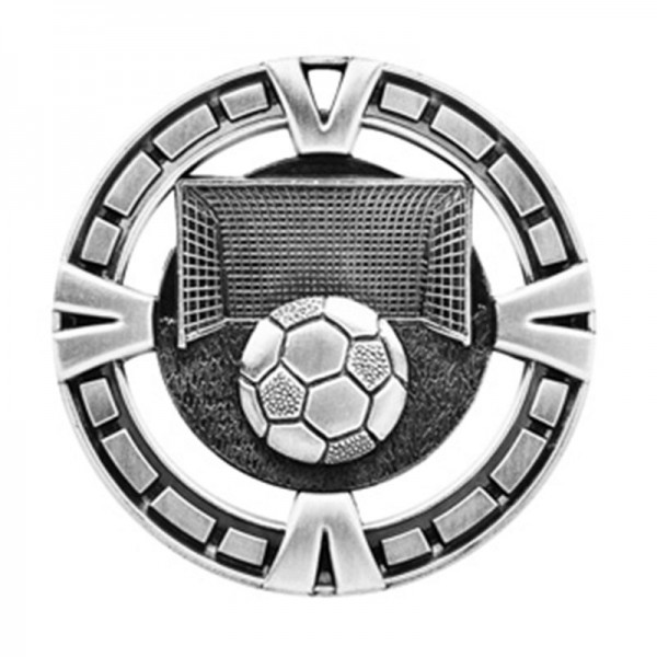 Silver Soccer Medal 2.5" - MSP413S
