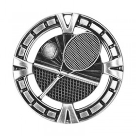 Silver Tennis Medal 2.5" - MSP415S