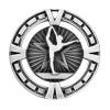 Silver Gymnastics Medal 2.5" - MSP425S