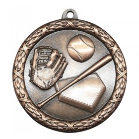 Médaille Baseball Bronze 2.5" - MST402Z