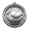 Silver Basketball Medal 2.5" - MST403S