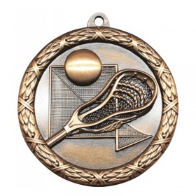 Bronze Lacrosse Medal 2.5" - MST428Z
