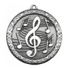 Médaille Musique Argent 2.5" - MST430S
