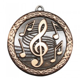 Médaille Musique Bronze 2.5" - MST430Z
