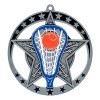 Silver Lacrosse Medal 2.75" - MSE642S