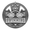 Silver Swimming Medal 2.75" - MSN514S