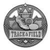 Silver Track and Field Medal 2.75" - MSN516S