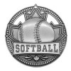 Silver Softball Medal 2.75" - MSN526S