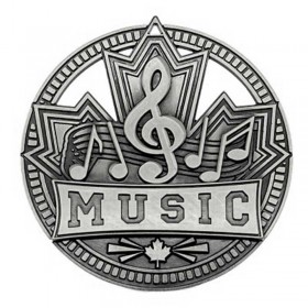 Silver Music Medal 2.75" - MSN530S