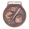 Médaille Baseball Bronze 3" - MSJ802Z
