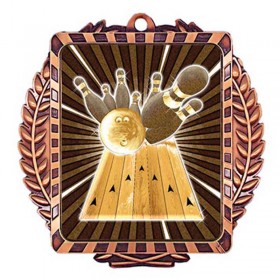 Bronze 10-PIN Bowling Medal 3.5" MML6004Z