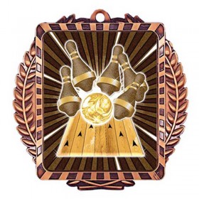 Bronze 5-PIN Bowling Medal 3.5" - MML6005Z