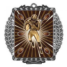 Silver Football Medal 3.5" - MML6007S