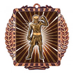 Bronze Boxing Medal 3.5" - MML6009Z