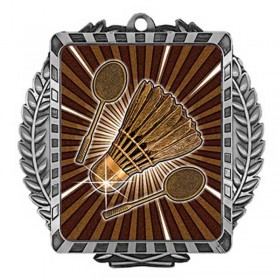 Silver Badminton Medal 3.5" - MML6027S