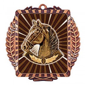 Bronze Equestrian Medal 3.5" - MML6043Z
