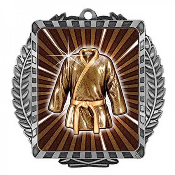 Médaille Arts Martiaux Argent 3.5" - MML6051S