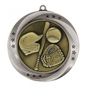 Silver Baseball Medal 2.75" - MMI54902S