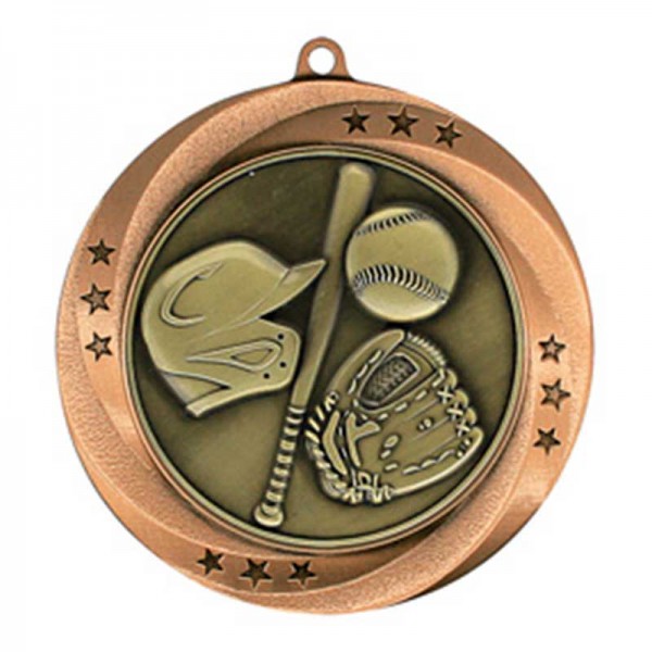 Médaille Baseball Bronze 2.75" - MMI54902Z