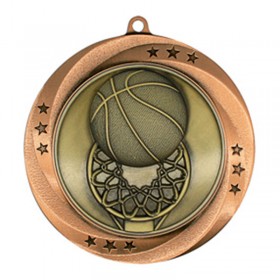 Médaille Basketball Bronze 2.75" - MMI54903Z