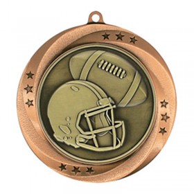 Bronze Football Medal 2.75" - MMI54906Z