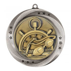 Silver Swimming Medal 2.75" - MMI54914S