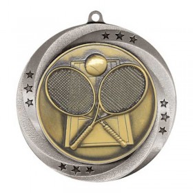 Médaille Tennis Argent 2.75" - MMI54915S