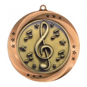 Médaille Musique Bronze 2.75" - MMI54930Z