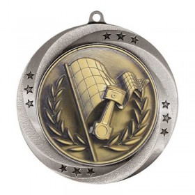 Silver Racing Medal 2.75" - MMI54938S
