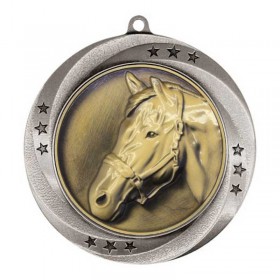 Silver Equestrian Medal 2.75" - MMI54943S