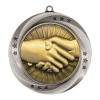 Silver Handshake Medal 2.75" - MMI54958S