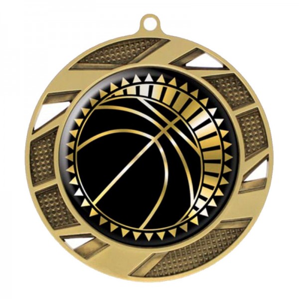 Gold Basketball Medal 2.75" - MMI50303G