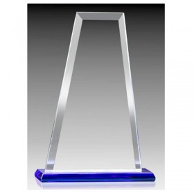Blue Glass Trophy 10.75" H - GL10230B-BL