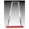 Red Glass Trophy 9.5" H - GL10230A-RD