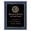Blue and Gold 7 x 9 Plaque - PLV120-79-BLG