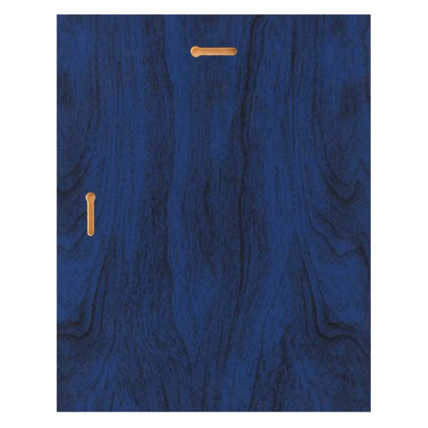 Plaque 10 x 13 Bleue et Argent - PLV120-1013-BLS verso