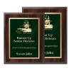 Cherrywood and Green 8 x 10 Plaque PLV465E-CW-GR sizes