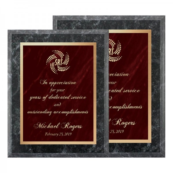 Granite and Red 9 x 12 Plaque PLV465G-GRA-RD sizes