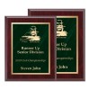 Red and Green 8 x 10 Plaque PLV465E-RD-GR sizes