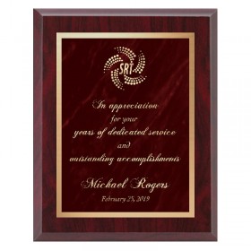 Red and Red 8 x 10 Plaque PLV465E-RD-RD