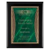 Plaque 8 x 10 Black and Green PLV555E-BK-GN