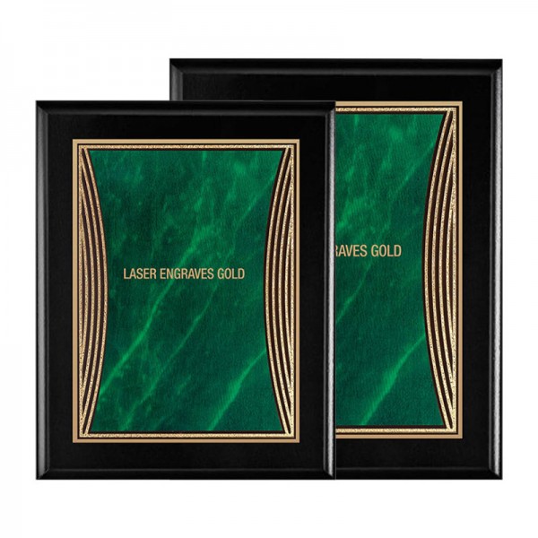 Plaque 8 x 10 Black and Green PLV555E-BK-GN sizes