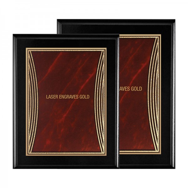 Plaque 9 x 12 Black and Red PLV555G-BK-RD sizes
