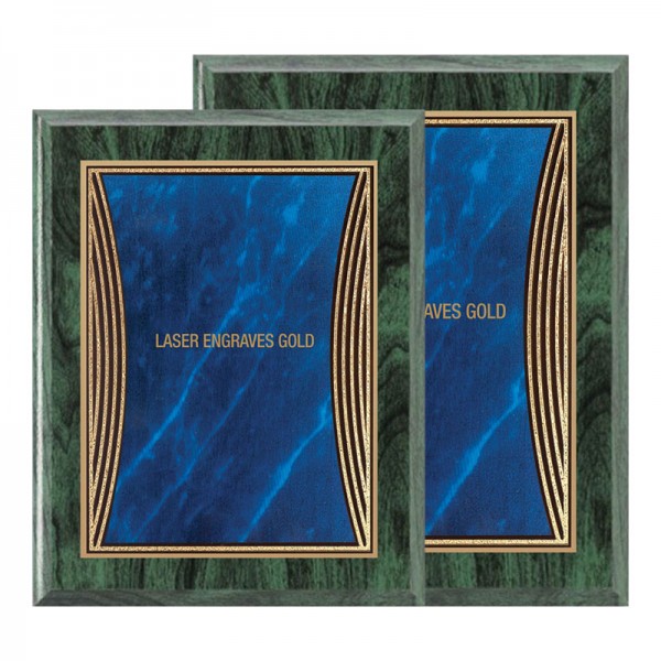 Plaque 8 x 10 Verte et Bleue PLV555E-GN-BU formats
